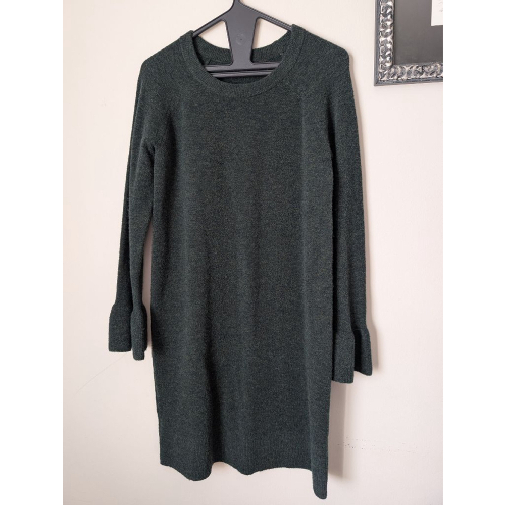 Banana Republic Dark Green Long Sleeve Sweater Dress Small